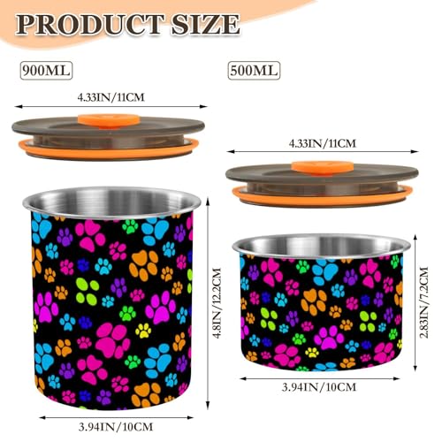 Contenedor hermético para café Qilmy acero inoxidable 17oz miniatura 2