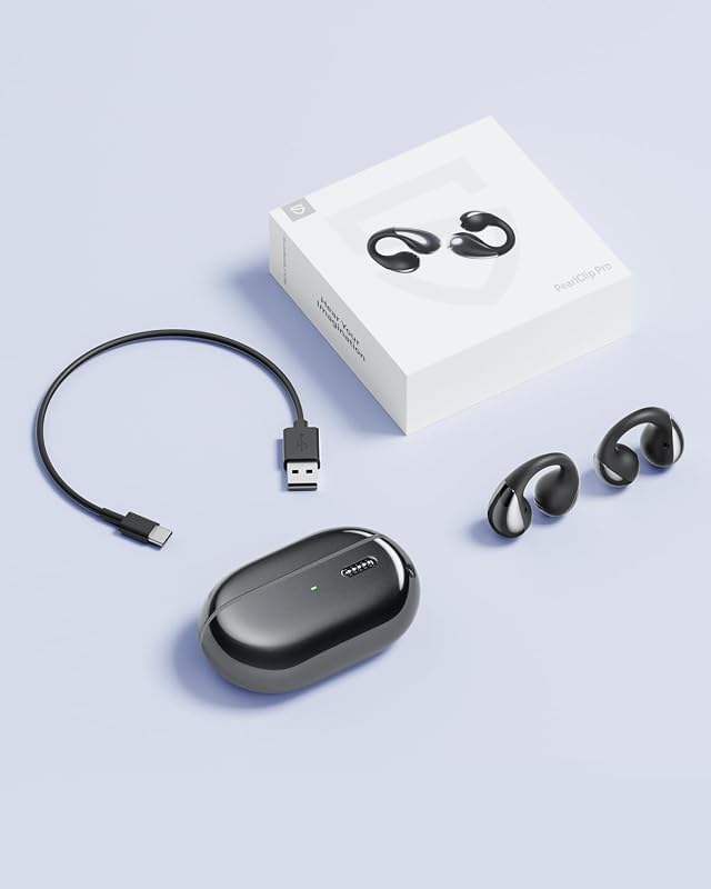 SoundPEATS PearlClip Pro Nyitott Fülhallgató, Bluetooth 5.4 Csiptetős Fülhallgató, Egész Napos Kényelem, 3D Hangzás, Dinamikus EQ, 12mm Hang