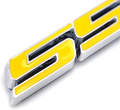 Miniatura 3 de CARRUN 3 piezas de emblemas pequeños de inclinación SS para puerta del maletero del auto, calcomanía de ABS 3D adecuada para Chevy Impala, cobalto
