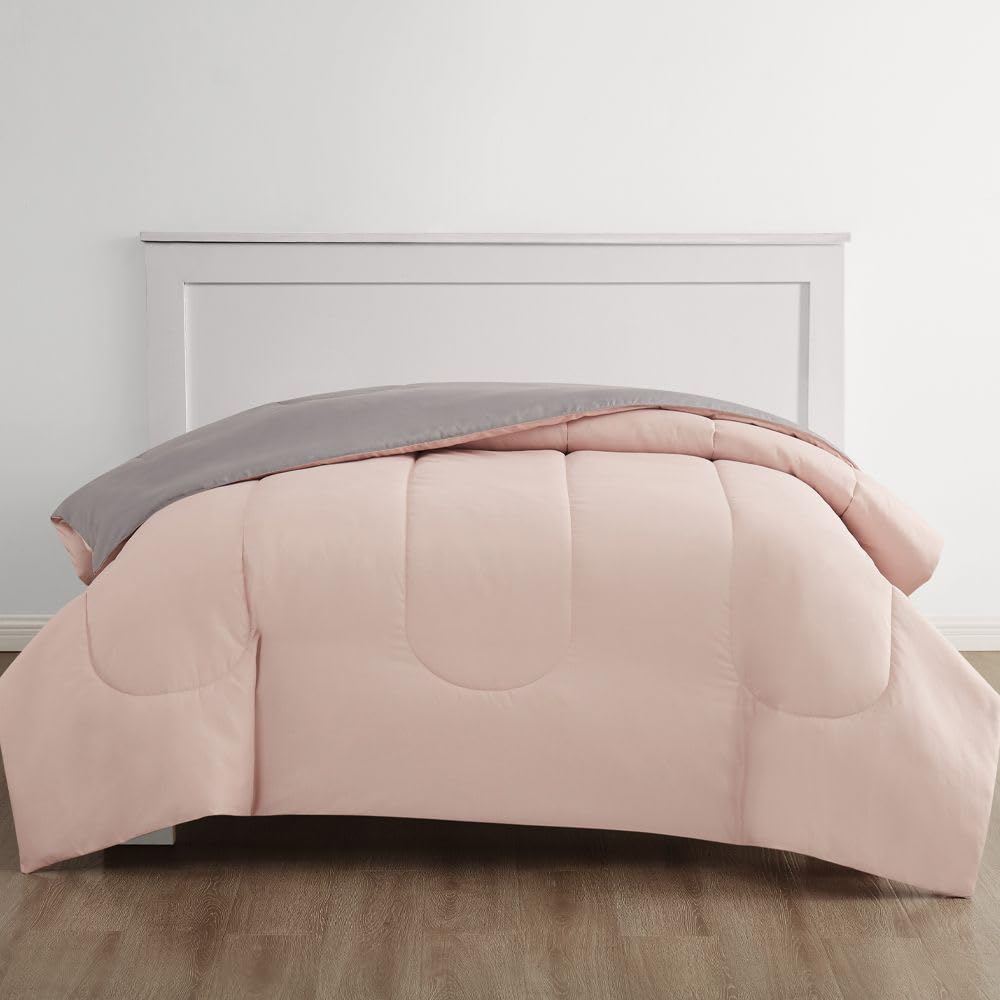Enclave Reversible Comforter, Blush, Bunk
