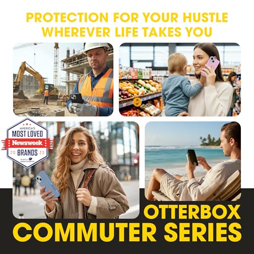 Image of OtterBox iPhone 15 Plus /14 Plus Commuter Series MagSafe Case - Black | 3X MIL Drop Protection - Dual-Layer Shockproof Design - Pocket-Friendly - Raised Edges - Port Covers - Non-Retail Packaging