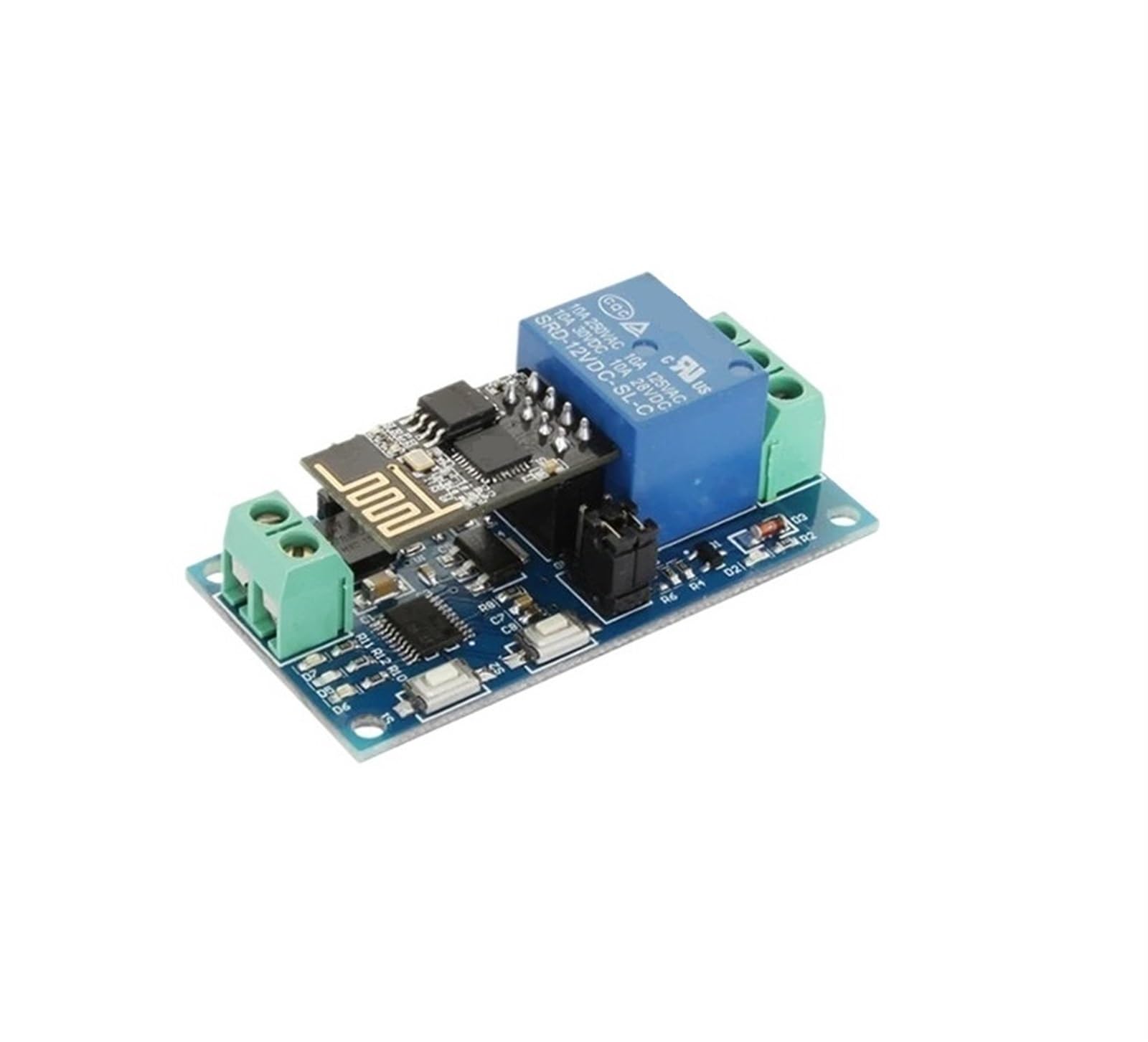 Module de Relais WiFi 1 2 4 Voies ESP8266 ESP-01 5 V 12 V Interrupteur de télécommande Things Smart Home Relais WiFi 1 Canal/2 canaux/4 canaux(12V,1 Channel)