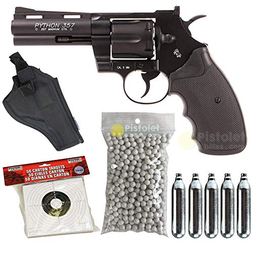 Pack Colt Python 357/Semi-Automatique/métal/Puissance 0.5 Joule/livré avec Accessoires