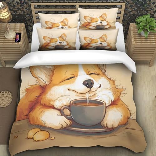 Housse de couette bébé phoque 260x220 parure de lit 3D microfibre ultra douce - 5