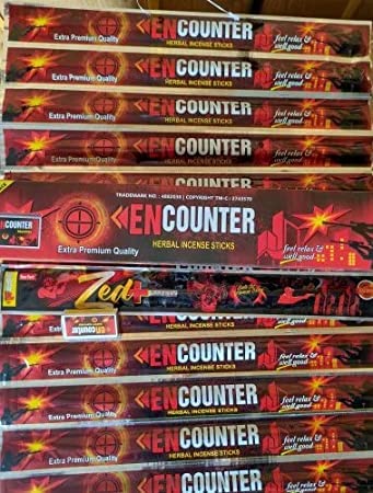 MAURYA Herbal Encounter Mosquito Repellent Incense Sticks Pack of 13 (10 Stick Each) in Red Colour