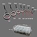 Docooler 75pcs Various Sizes Fishing Rod Guide Tip Fishing Line Spinning Guide Eyes Rings Tip Top Repair Kit Set