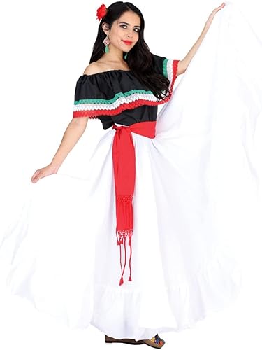 Falda Folklórica Mexicana, Faldas de Baile para Mujer. Falda Folklorico Mexicana Falda de ensayo Tradicional Mexicana bailes Mexicanos