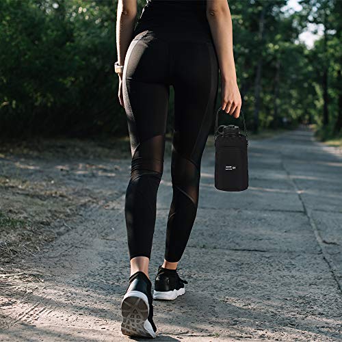 OYATON Water Bottle Holder With Strap for 64oz Bottles, Water Bottle Carrier Bag With Pocket and Handle for Walking Travel and Hiking(Exclude Bottle) — view 6
