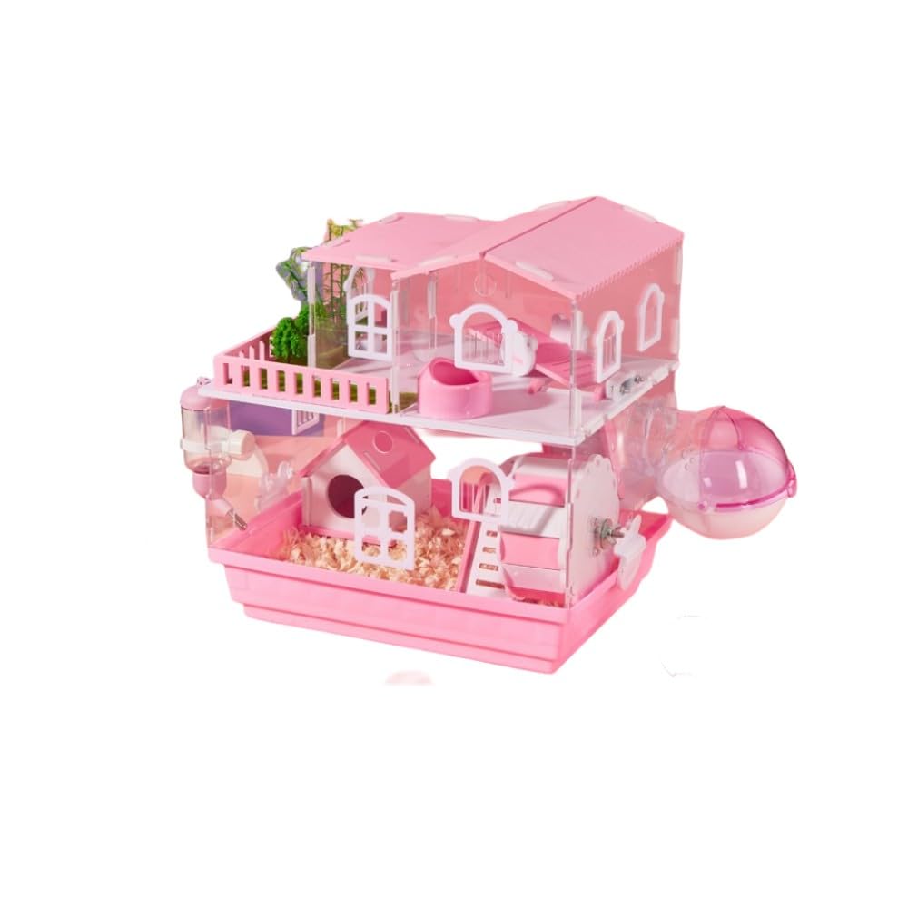 Amazon | ハムスターケージ 透明 よく見える アクリル製 組立簡単