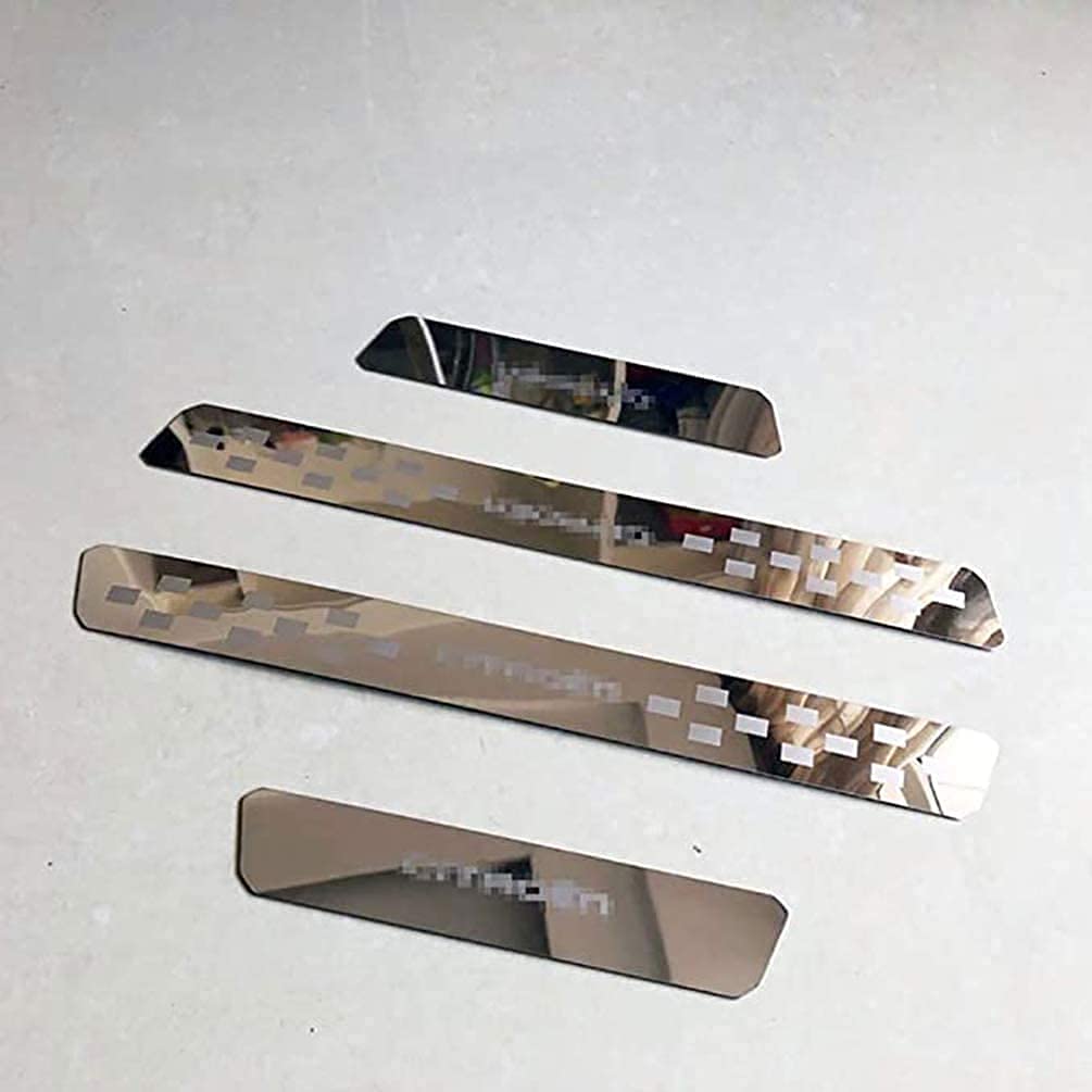 4 PièCes Inoxydable Protecteur Seuil Porte Voiture Plaque pour Citroen C1 C2 C3 C4 C5, AntidéRapant Anti-Rayures Protection seuil, Voiture Style Accessoires