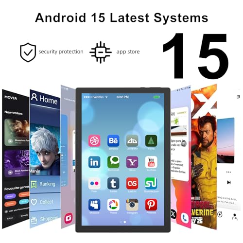 Image of 10 inch Android 15 Tablet with Case, 10GB RAM + 64GB ROM (Expand to 1TB), Quad Core Processor, 5G WiFi 6, BT5.0, 1280x800 HD Display, 6000mAh, Dual Camera, GMS