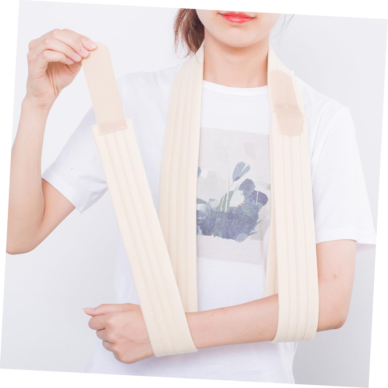 FRCOLOR Djustable Shoulder Elbow Support Brace Breathable Arm Sling for Fracture Medical Fixed Strap for Broken Arm Size Xl