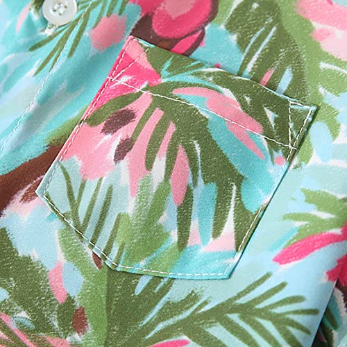 Boys Short Sleeved Everything Shirt Beach Coconut Print Casual Shirt Casual Outing Beach Side Top Boys Large3