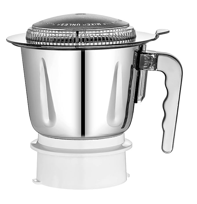 Image of Mixer Grinder Jar, Compatible with Sujata Mixer Grinder jar, Stainless Steel, 1000 ml (JAR)