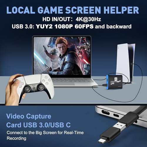 Image of USB 3.0 HDMI Video Capture Card for Nintendo Switch 2 1080P 60FPS Streaming