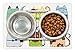 Lunarable Cat Pet Mat for Food and Water, Cat Illustration Series Different Fashion Styles Females Pets Little Paws Animal, Non-Slip Rubber Mat for Dogs and Cats, 18