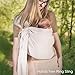 Ring Sling Baby Carrier - USA Lab Tested, 100% Natural Cotton Muslin, Breathable & Ergonomic Ring Sling Beige