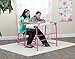 Project Center, Art / Craft Table with Bench in Pink/Spatter Gray 55125
