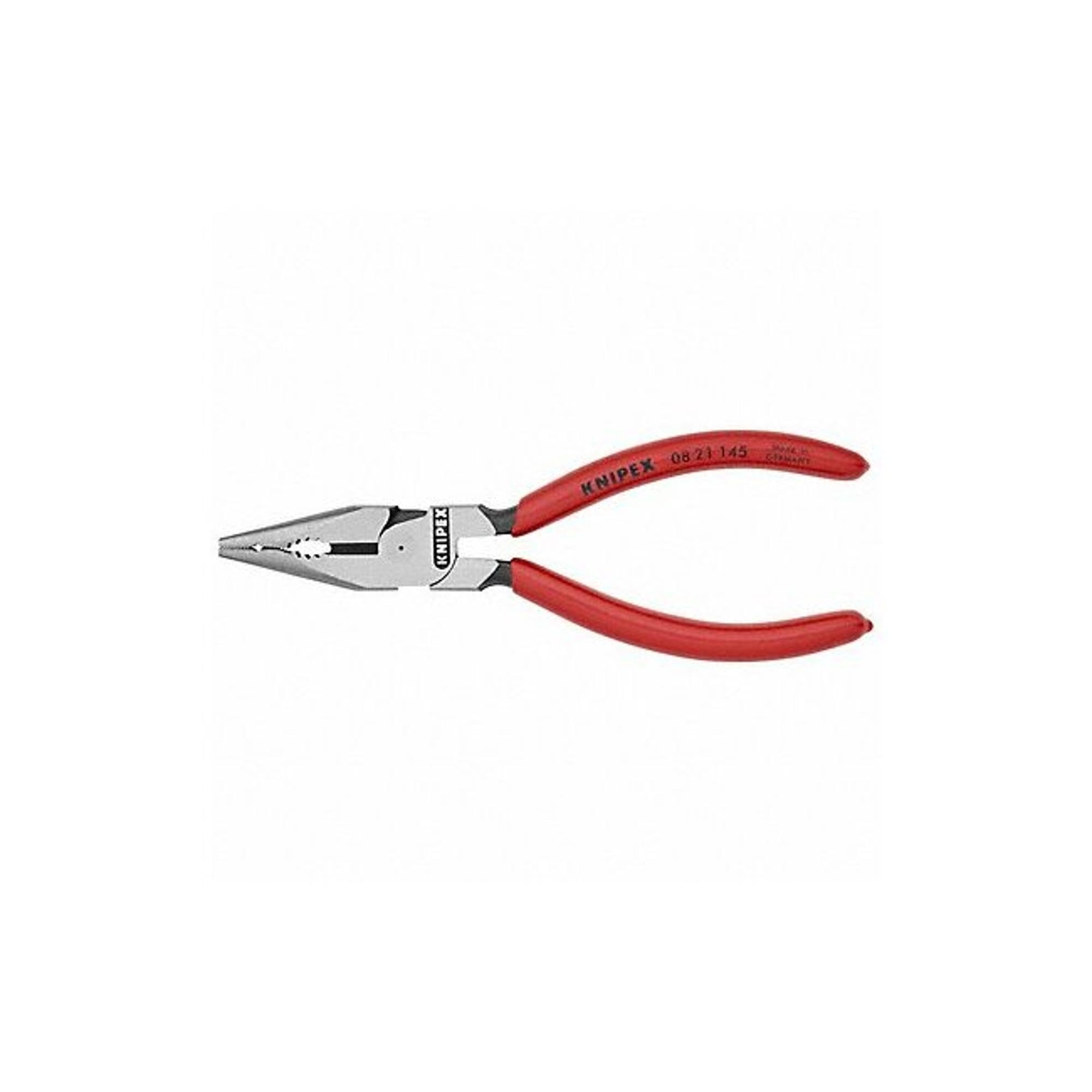 KNIPEX Tools - Needle-Nose Combination Pliers (0821145SBA) , Red