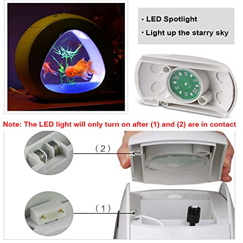 1 Gallon Aquarium Kit For Home Office Desktop With Led Lighting And Air Pump Quiet, Small Fish Bowls For Betta Fish Goldfish With Fish Tank Kit Plants Accessories Decorations Stones Glass Sand #TOP4