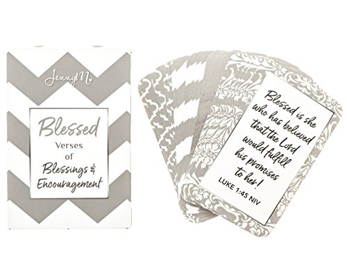 JennyM | Blessed Prayer Cards, Verses of Blessings & Encouragement, Bible Verses, Inspirational Scripture Cards with Keepsake Box, Boxed Inspirational Blessing Cards, Christian Gift!