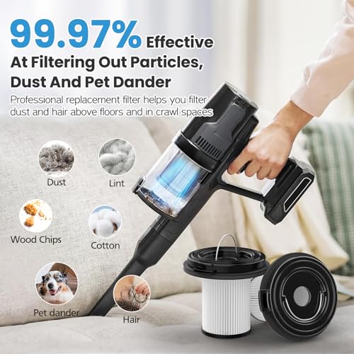Image of 4PACK Replacement Filter Compatible with Bissell CleanView XR 200W / CleanView XR Pet 300w / Powerlifter Turbo Cordless Stick Vacuum Cleaner 3789,3789U,3789X,3797,3797V,3797W, Replace #1638010