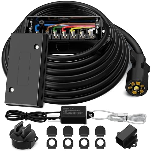 7 Pin Trailer Wiring Harness Kit with 12FT Cord