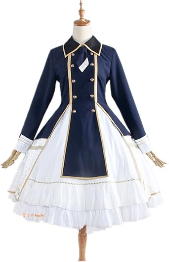 Amazon 刀剣乱舞 とうけんらんぶ コスプレ 鳴狐 なきぎつね コスチューム 4点セット ワンピース 同人 洋装 M コスプレ 仮装 通販