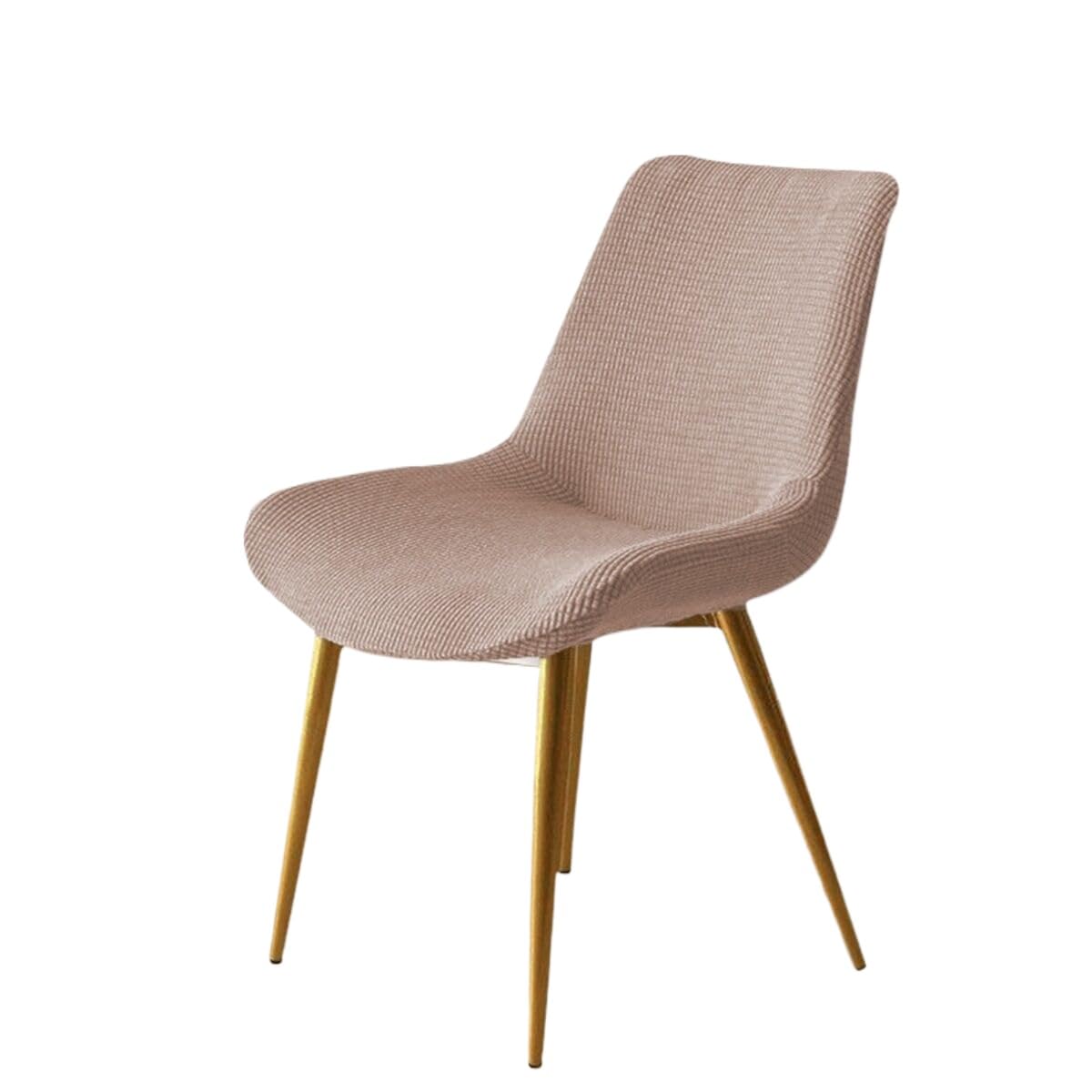 SZHMZ Stretch Chair Slipcover Shell Chair Covers Back Dining 6/2/4PCS Stretch Shell Dining Chair Slipcovers,Jacquard Scandinavian Dining Chair Covers Washable Removable Chair Protector(V,2PCS)