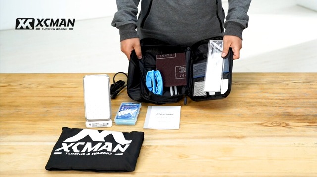 Kit complet de tuning et de fartage pour skis et snowboards, avec fer à farter, fart universel, tendeur de carres, brosse, grattoir à fart, Ptex Kit complet de tuning et de fartage pour skis et snowboards, avec fer à farter, fart universel, tendeur de carres, brosse, grattoir à fart, Ptex