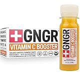 +GNGR Vitamin C Immunity Booster Organic Ginger Wellness Shots - Premium Ginger Shots for All Natural Immune Support - Cold Pressed Ginger Juice with Turmeric and Acerola Cherry (2 Oz, Pack of 12)