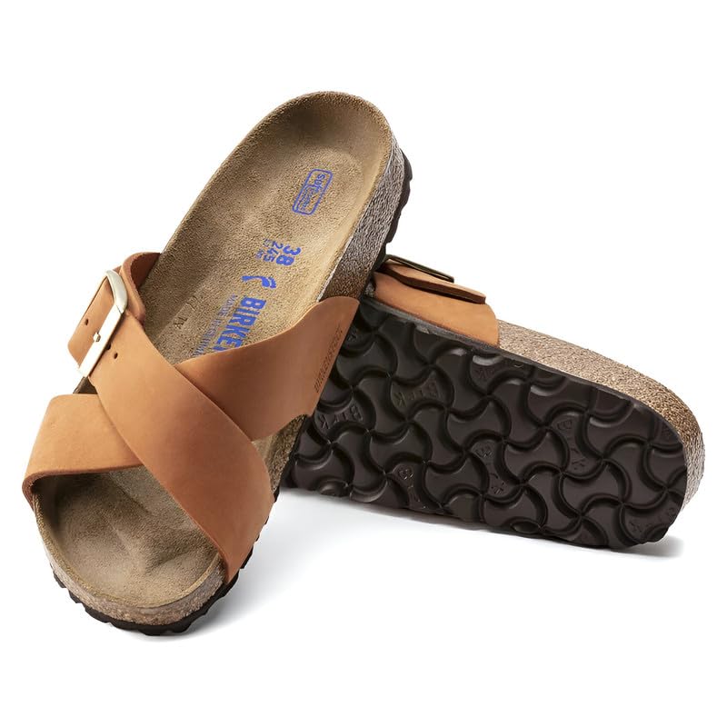 Birkenstock Siena Nubuck Sandals - Soft Footbed with Tasteful Urban Feel and Crossed Straps - Multiple Colors & Sizes