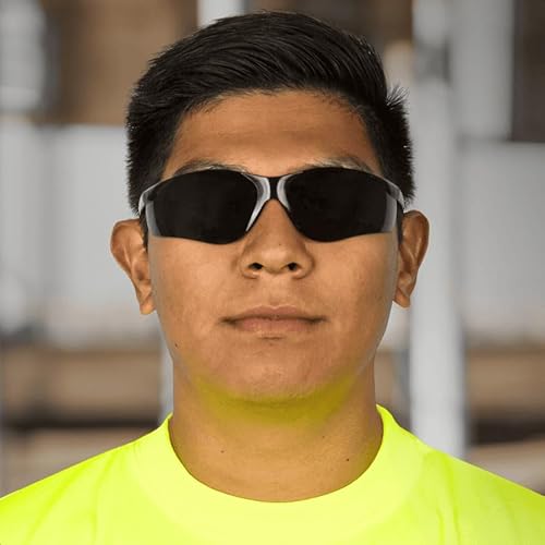 Óculos De Proteção Anti Risco Lente Cinza Haste Antiderrapante Proteção UV Bearkat