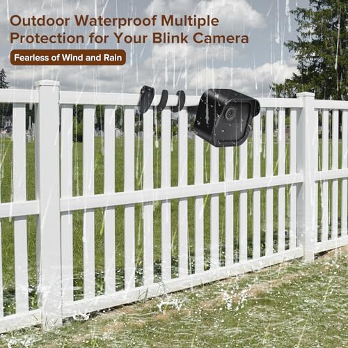delilyn Flexible Twist Mount for All-New Blink Outdoor 4 (4th Gen) & Blink Outdoor (3rd Gen), Weatherproof Protective Housing with Charging Cutout and Gooseneck Mount for Blink Camera