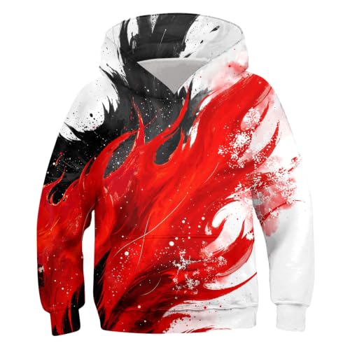 Image of Belovecol Boys Hoodies 3D Printed Hooded Sweatshirts with Pocket for 6-16Y