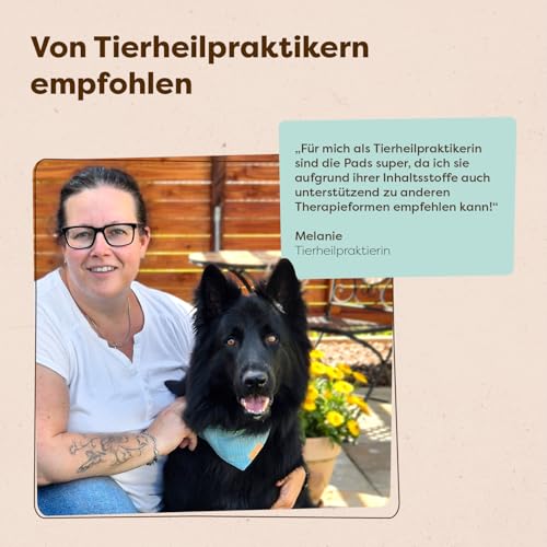 Löwenkind Dogs 100% natürliche Pads für Reiseübelkeit Hunde - wirkungsvolle Entspannung bei Autofahrten (6 Kräuterpads, Travel-Pads bei Reiseübelkeit)