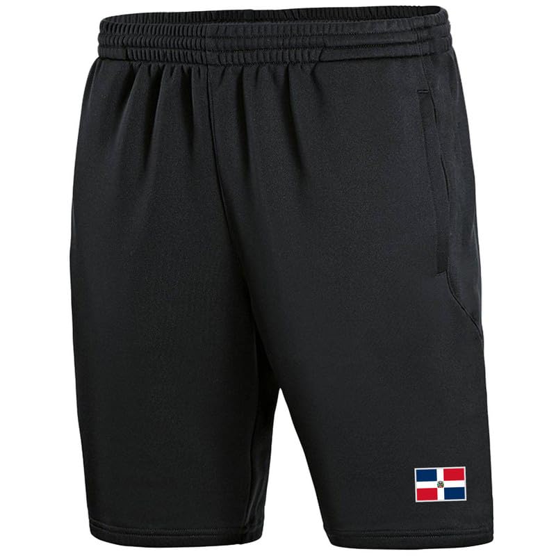Short République Dominicaine RD-63 Football Noir pour éviter la chaleur