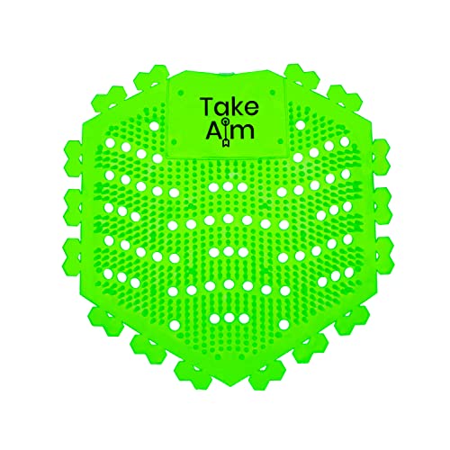 Take Aim Urinal Cakes Deodorizer Light Mango Scent [10 Pack] | Anti-Splash & Odor Freshener Urinal Deodorizer | Urinal Screen for Offices, Churches | Urinal Screens | Urinal Cake | Urinal Pads