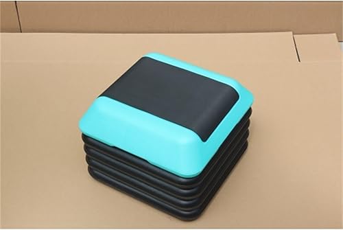 Miniatura 5 de Plataforma aeróbica de altura ajustable Equipo de fitness Entrenador paso a paso Plataforma de ejercicios con 4 elevadores verde