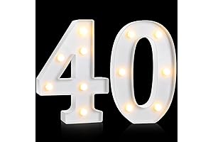 Treela 40th Birthday LED Light up Numbers