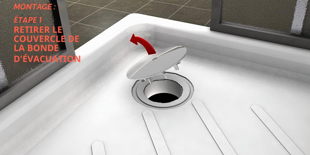 Bonomini - Valve / Clapet Anti Retour Anti Odeur Mécanique en Silicone Anti Odeur - Pour Tuyaux de Douche de 75 à 80 MM - Gris/Vert