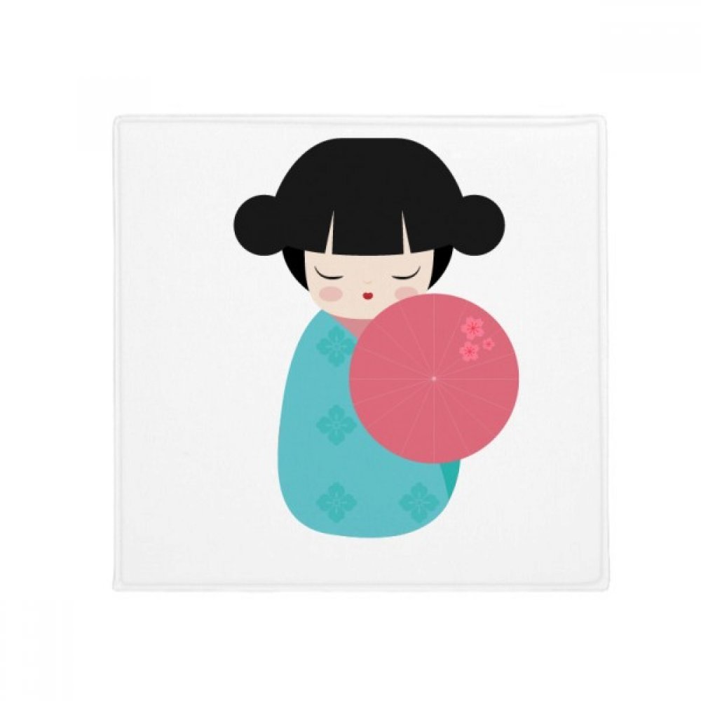 Tapis sakura japon bleu cadeau original motif poupée pour décoration de maison