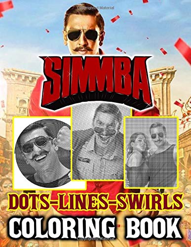 Simmba Dots Lines Swirls Coloring Book: Creature Activity Swirls-Dots