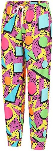 80s 90s Retro Sweatpants for Men & 90s 80s Outfit for Men 90s Hip Hop Vintage Track Pants 80s Jogger Pants-4-M