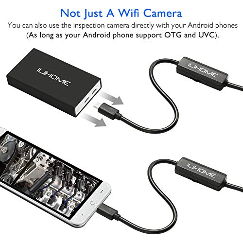 ILIHOME Wireless Snake Camera WiFi Inspection