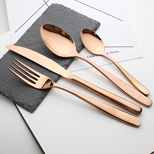 Enwinner pezzi Set di posate Posate in acciaio