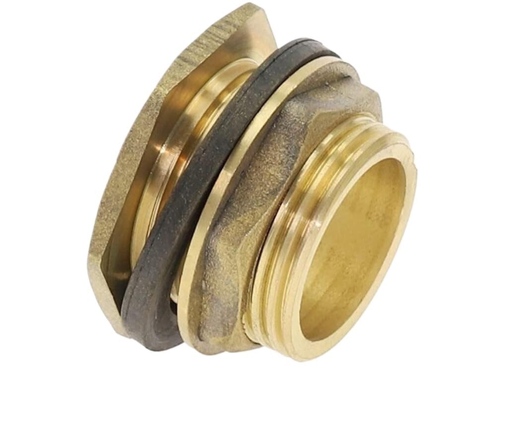 Plomería Juntas y Conexiones, 1 adaptador for pecera, rosca macho de 1/2", 3/4", 1", tubo de latón, tuerca de ajuste giratoria con llave suelta simple, conector de unión for tanque de agua de