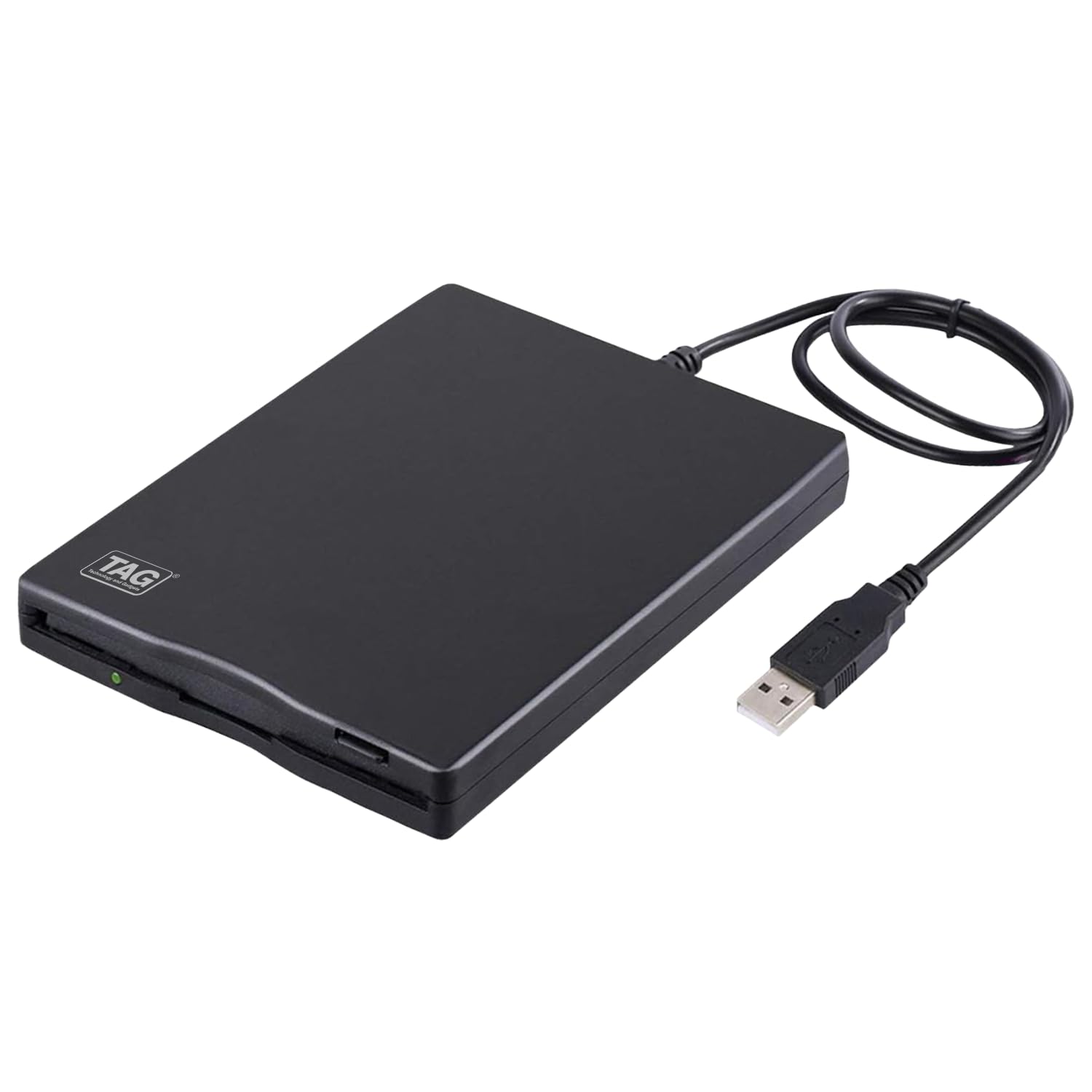 TAG Floppy Disk Reader Drive, 3.5 Inch USB External Floppy Disk Drive 3 1/2 Floppy Disc Reader for Mac Windows PC Laptop Desktop, Plug and Play, Black-image-13