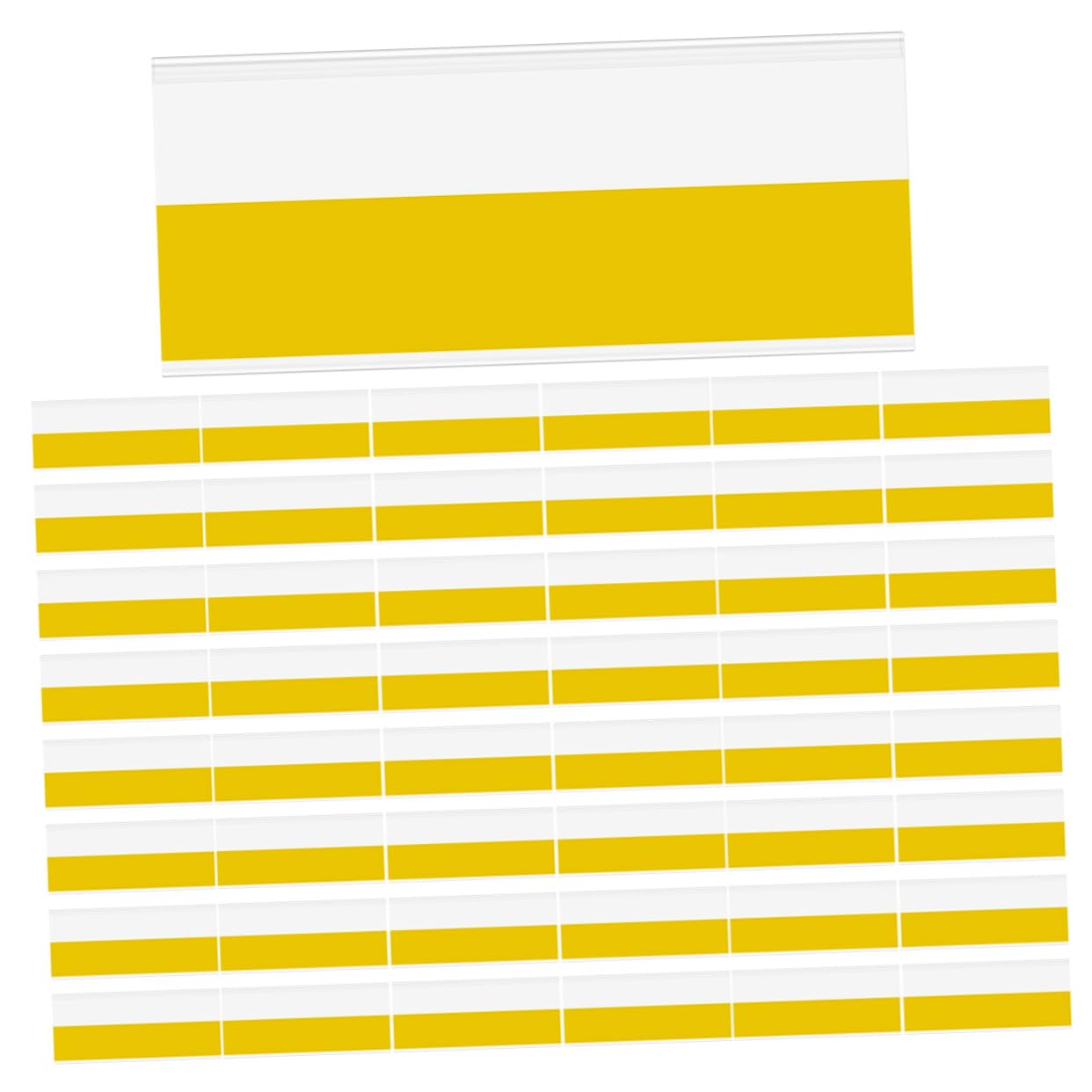 Cabilock Strong Adhesion Pvc Tags 50pcs for Shelves Supermarket Retail Displays