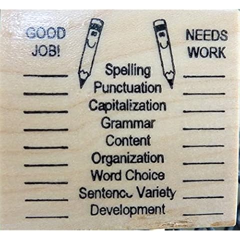 Good Job/Needs Work Teacher's Rubber Stamp Cover